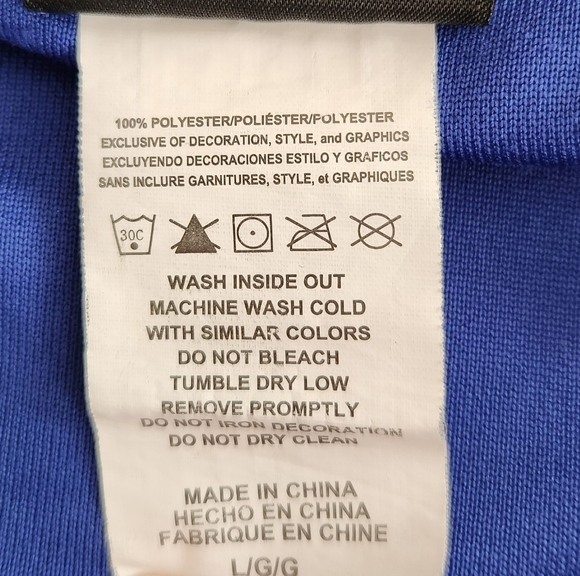 Vintage Buffalo Bills Warmup Jacket Blue And Red NFL Team Apparel Men's Size Lg - Picture 10 of 11